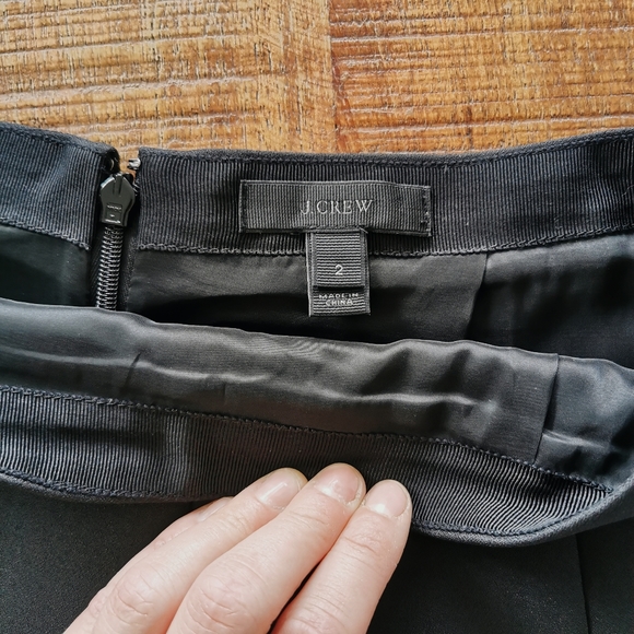 J. Crew Black Mini Skirt - Picture 3 of 7